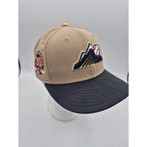 Colorado Rockies New Era 59Fifty Hat Cap 30th Anniversary Beige Navy 7 1/4